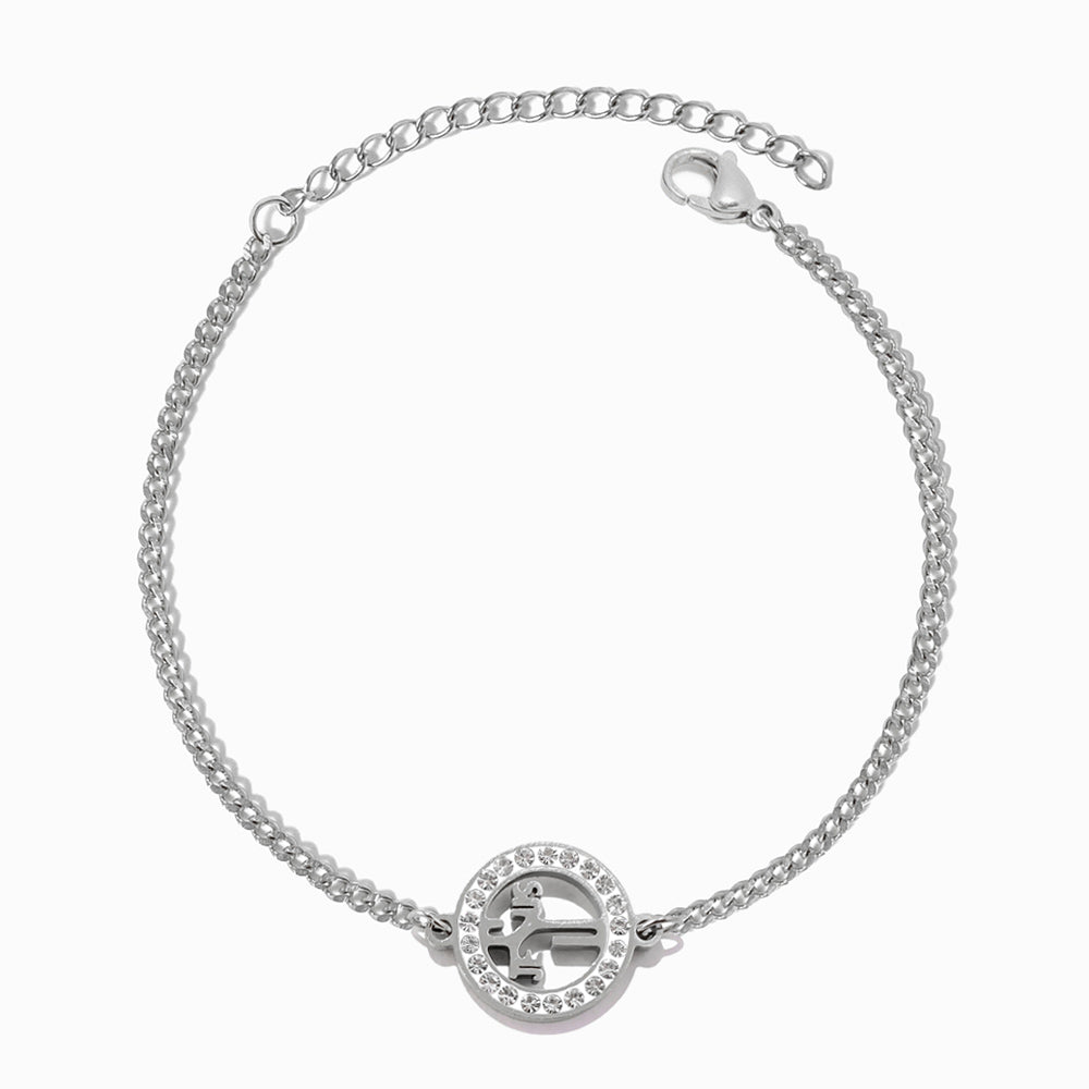 Pulseira Cruz SL2342 - Aço Inox Prateado