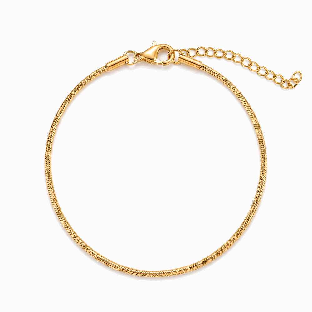 Pulseira de Pé Minimalista 2mm SL2391 - Aço Inox