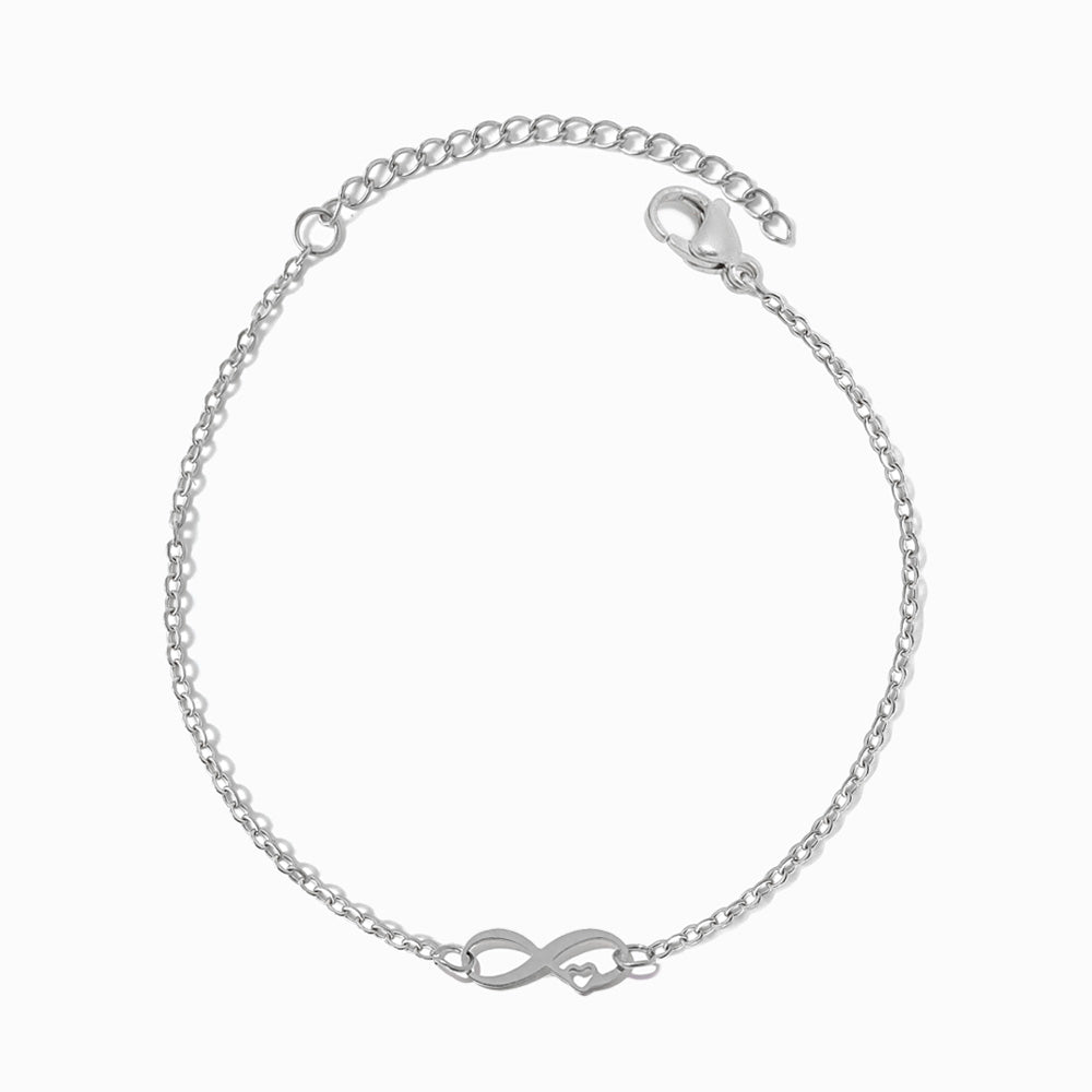 Pulseira Símbolo do Infinito SL2364 - Aço Inox Prateado