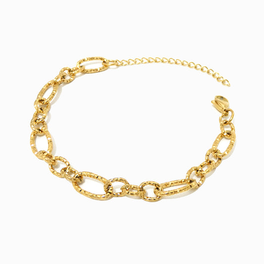 Pulseira Hip Hop SL8005 - Aço Inox Dourado