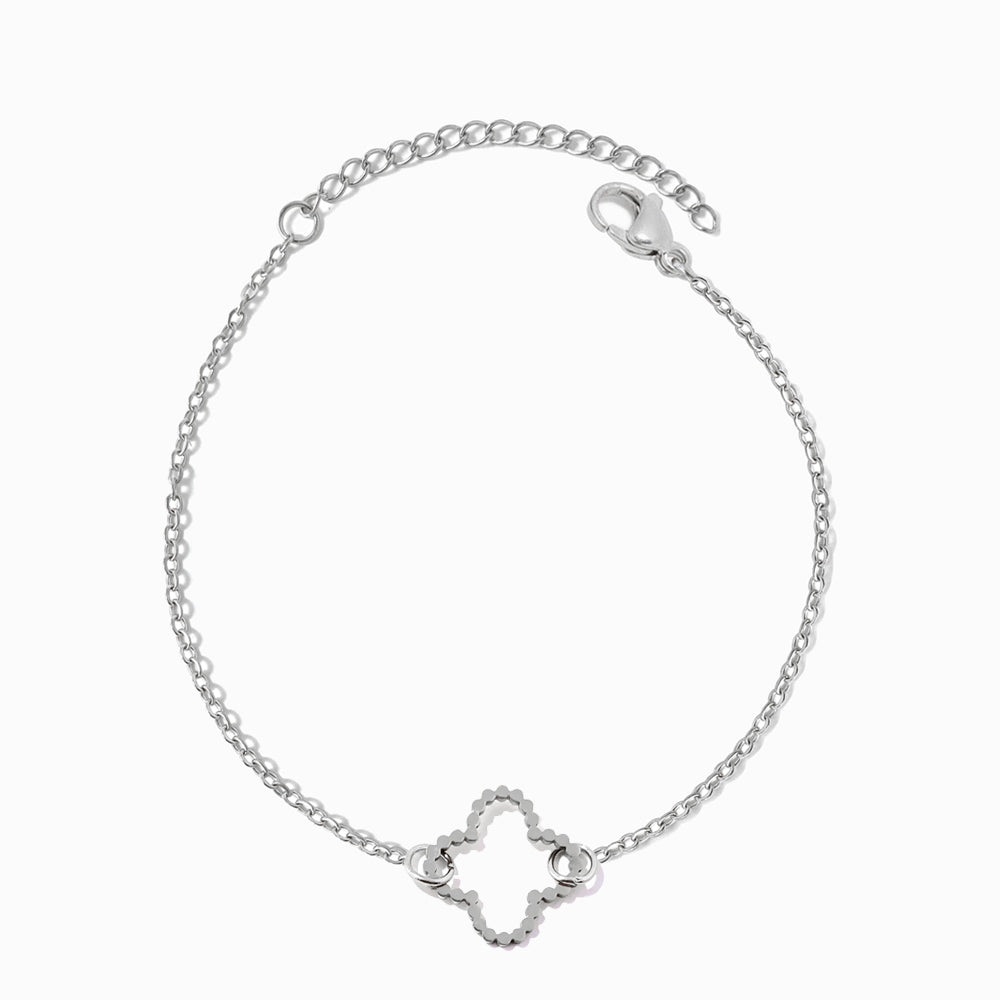 Pulseira Trevo SL2346 - Aço Inox Prateado