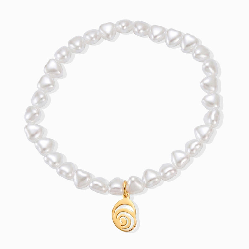 Conjunto 10 Pulseiras Elásticas Verão SL3116 - Aço Inox com Pérola