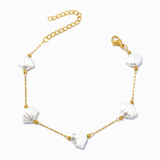 Pulseira com Pérolas Barrocas SL2297 - Aço Inox