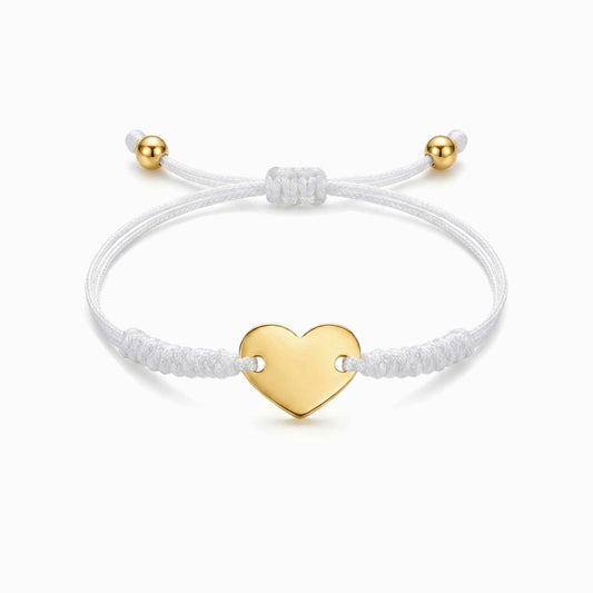 Pulseira Coração SL2393 - Aço Inox e Poliéster
