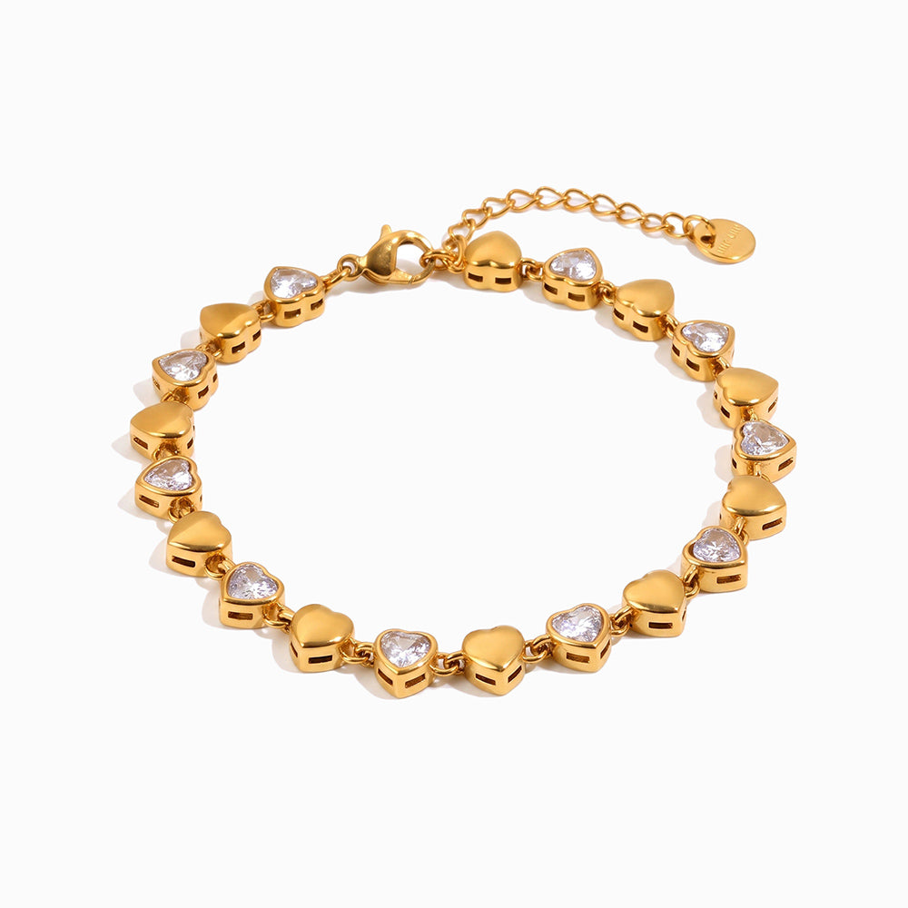Pulseira Coração SL2416D-YCR182 - Aço Inox