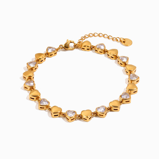 Pulseira Coração SL2416D-YCR182 - Aço Inox