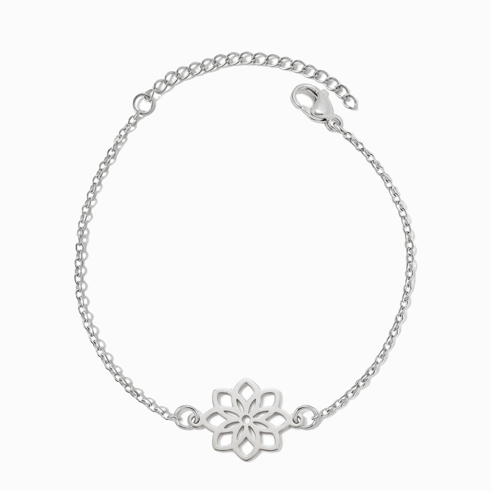 Pulseira Flor de Lótus SL2041P - Aço Inox