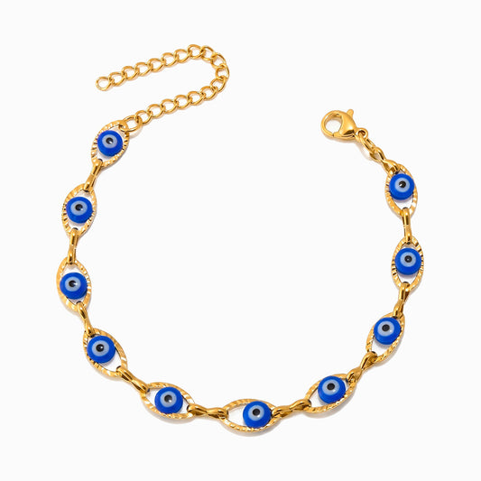 Pulseira Olho Turco SL8029 - Aço Inox