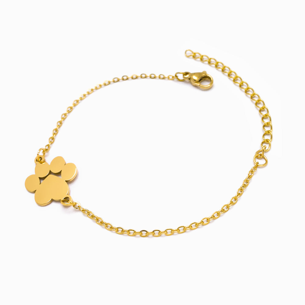 Pulseira Pata de Urso SL2091 - Aço Inox Dourado