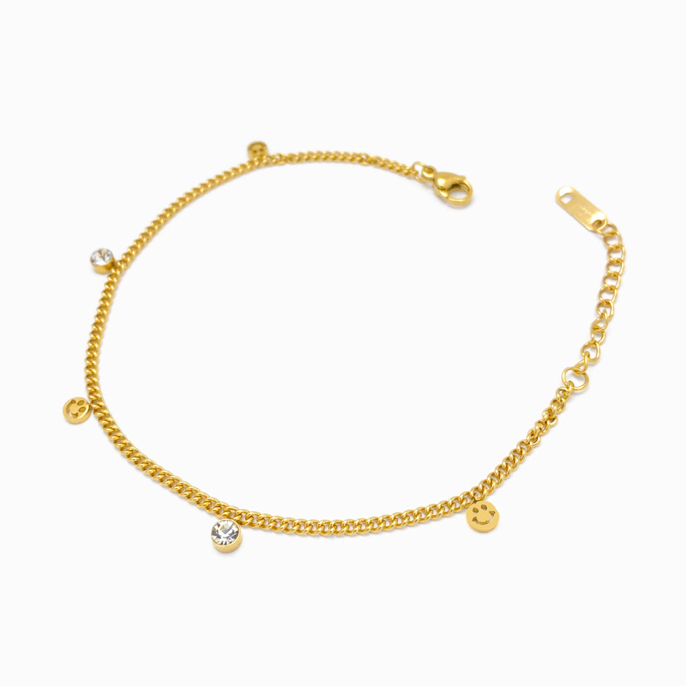 Pulseira Smile SL3033 - Aço Inox Dourado