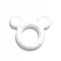 ANEL DE SILICONE EM FORMA DE MICKEY BRANCO