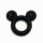 ANEL DE SILICONE EM FORMA DE MICKEY PRETO