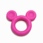 ANEL DE SILICONE EM FORMA DE MICKEY ROSA CHOQUE