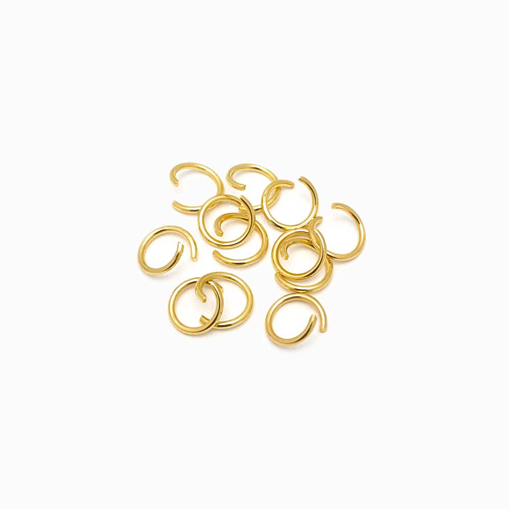 Argolas em Aço Inox Dourado 10x1.2mm