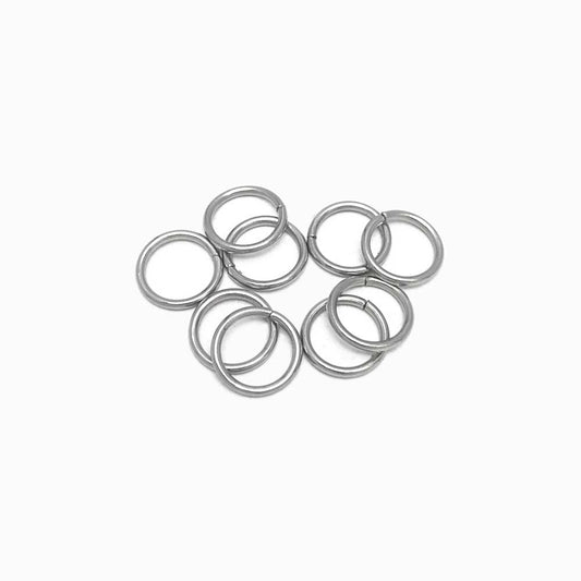 Argolas em Aço Inox Prateado 10x1.2mm