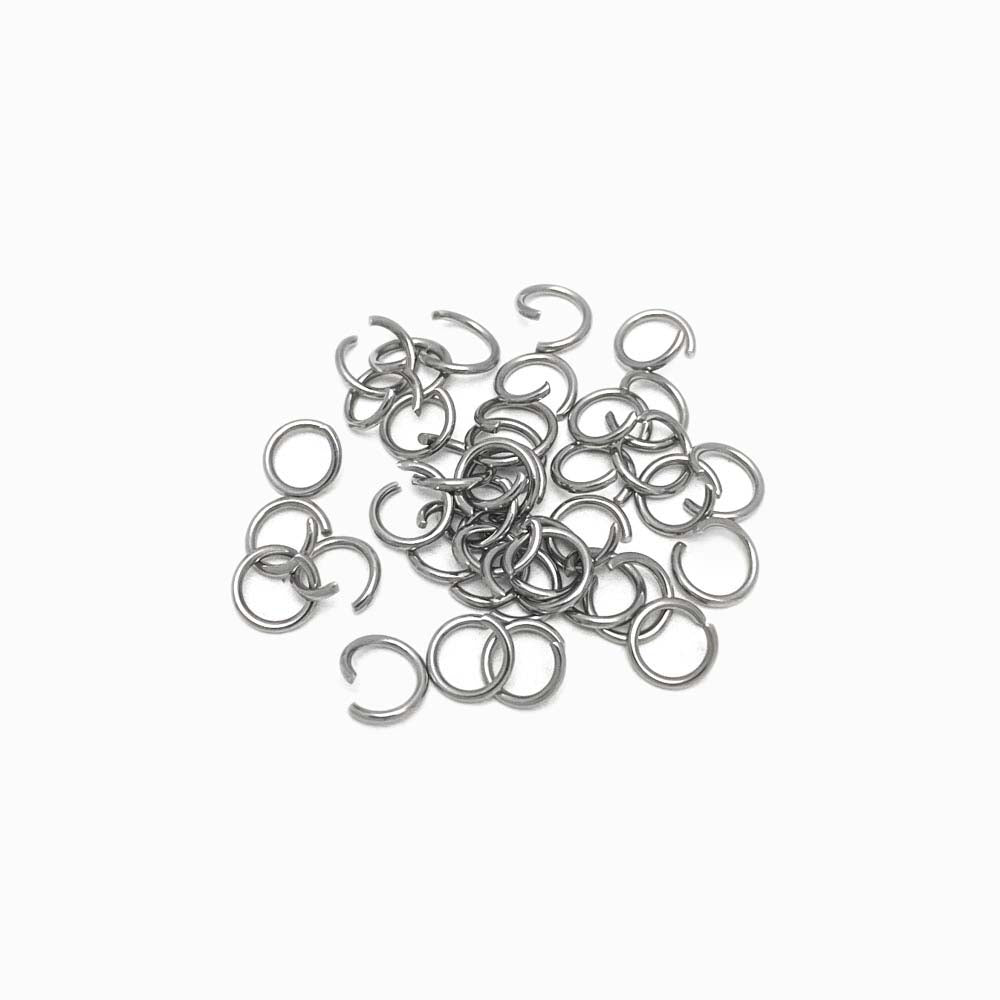 Argolas em Aço Inox Prateado 7x1.0mm