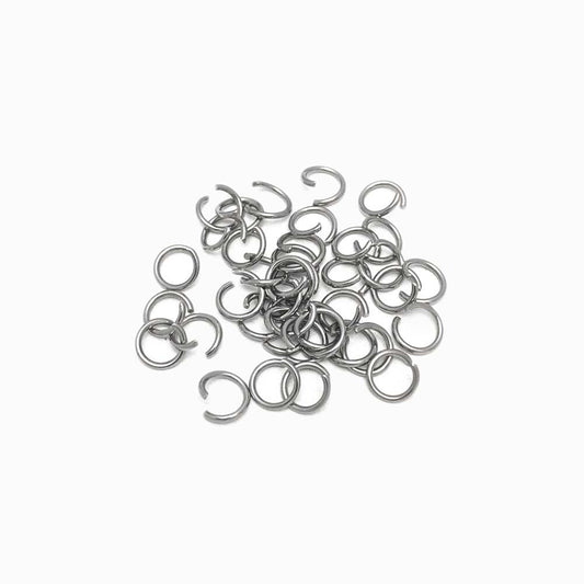 Argolas em Aço Inox Prateado 7x1.0mm