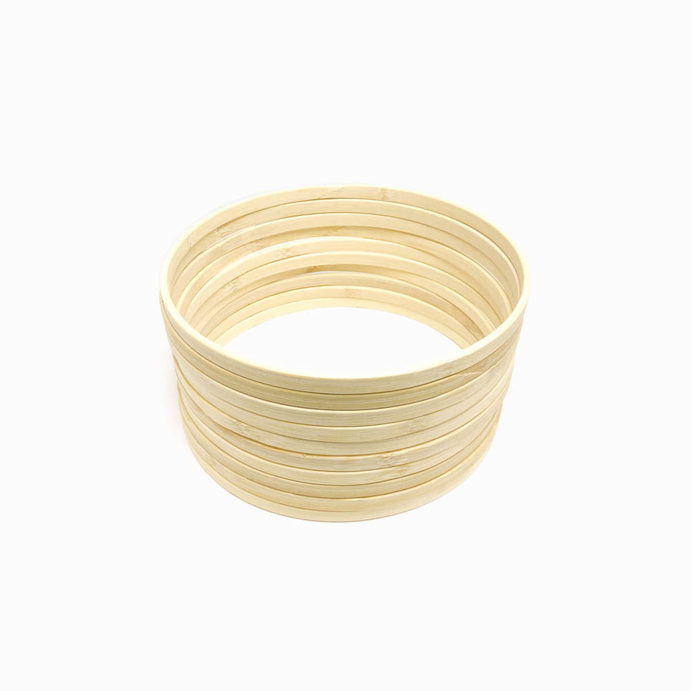 Aro para caça sonhos de bambu 15cm
