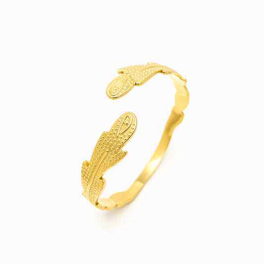 Bracelete Masculina Aço Inox Dourado SZ1005