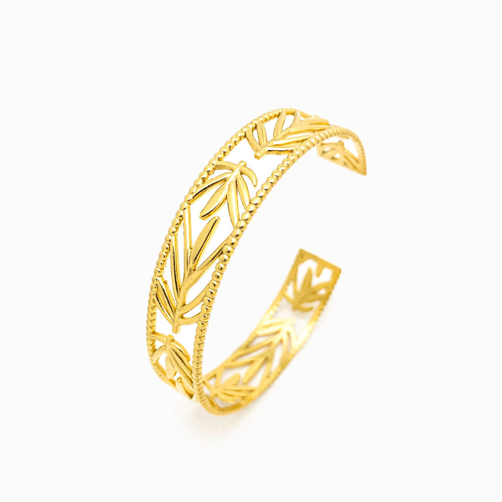 Bracelete Masculina Aço Inox Dourado SZ1008