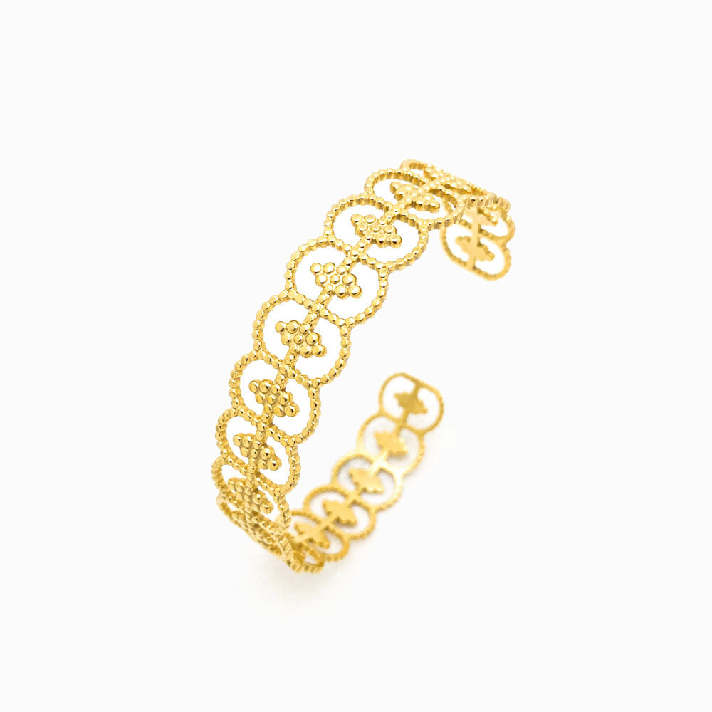 Bracelete Masculina Aço Inox Dourado SZ1011