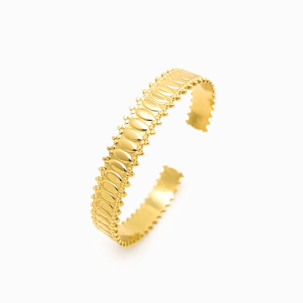 Bracelete Masculina Aço Inox Dourado SZ1013