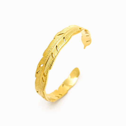 Bracelete Masculina Aço Inox Dourado SZ1017