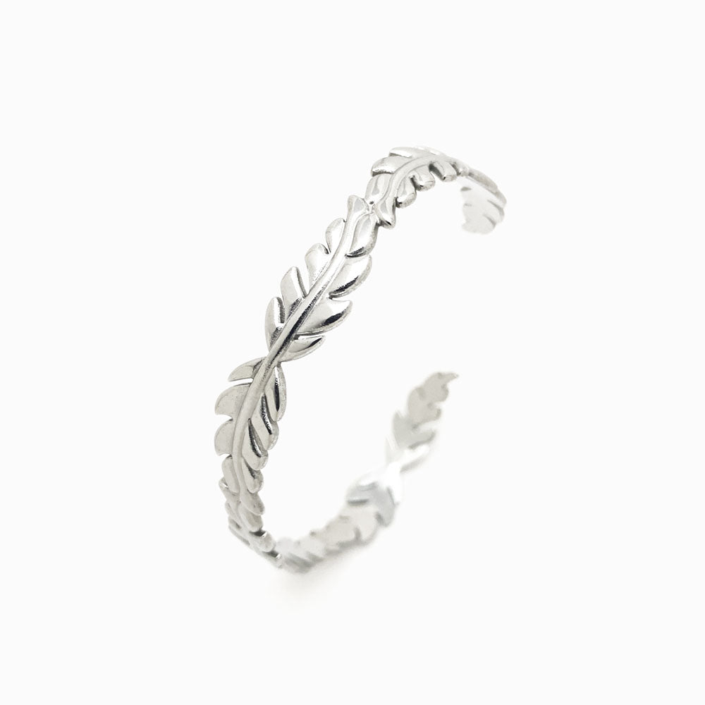 Bracelete Masculina Aço Inox Prateado SZ1018