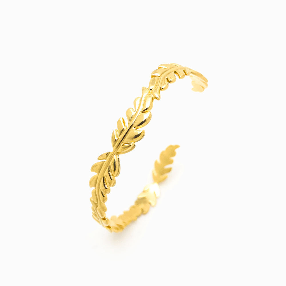 Bracelete Masculina Aço Inox Dourado SZ1018