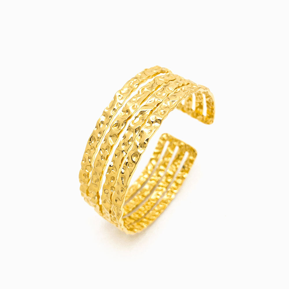 Bracelete Masculina Aço Inox Dourado SZ1020