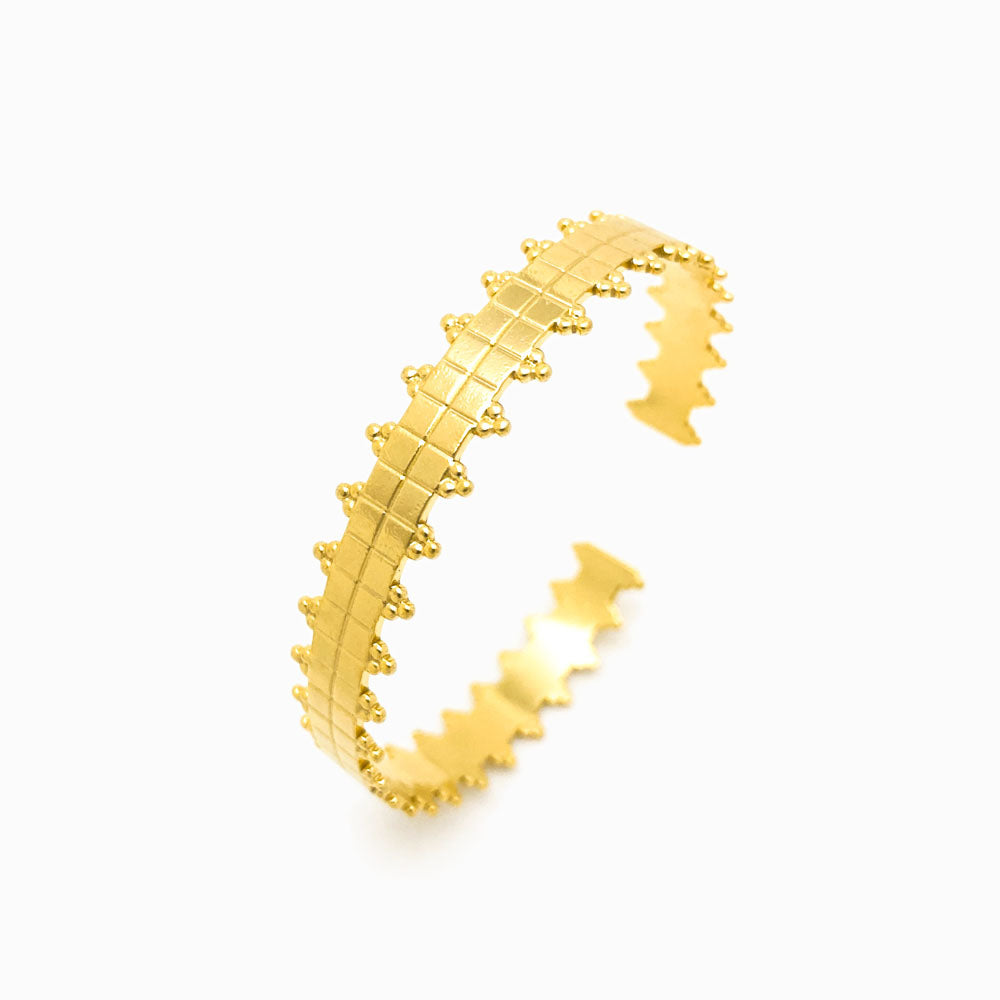 Bracelete Masculina Aço Inox Dourado SZ1022