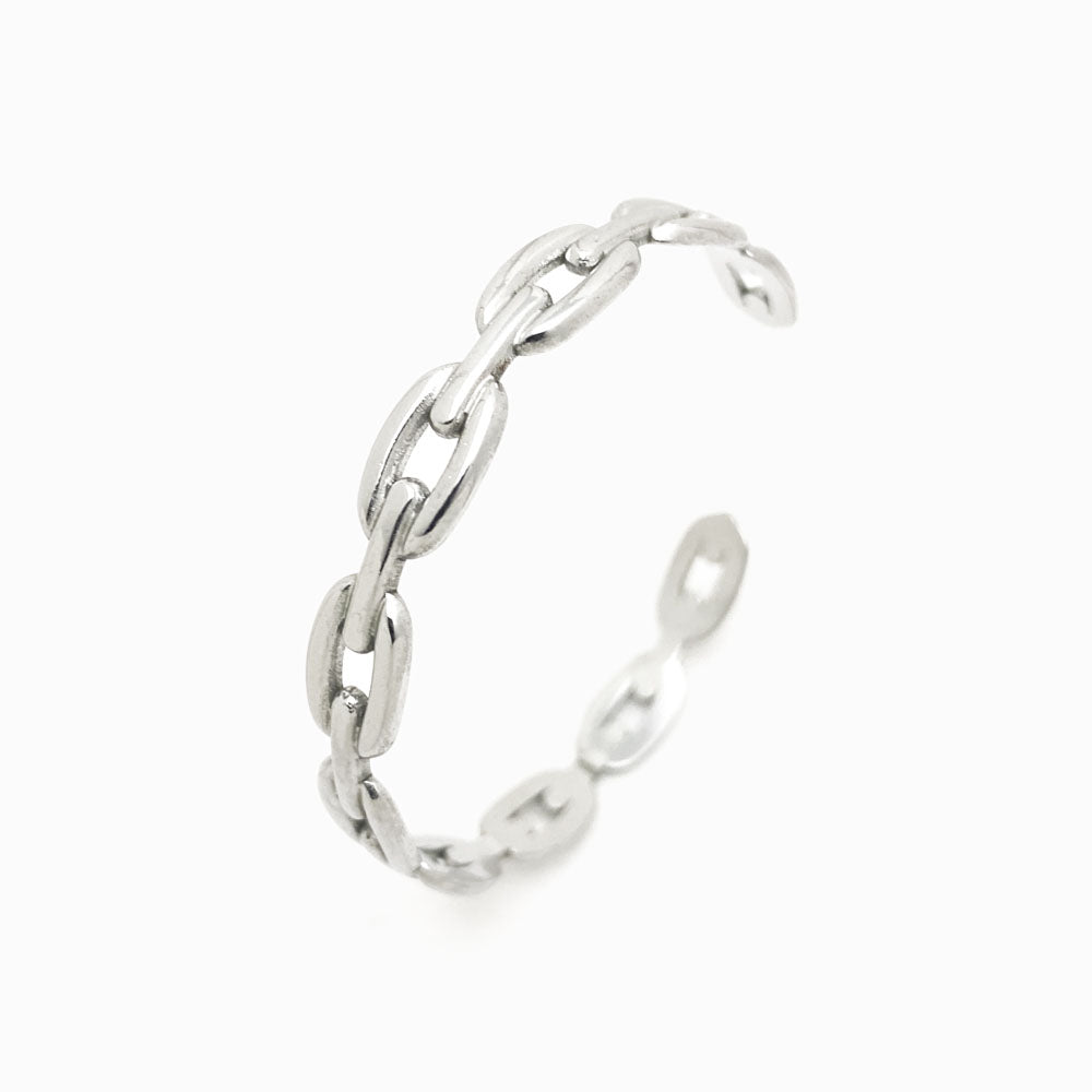 Bracelete Masculina Aço Inox Prateado SZ1024