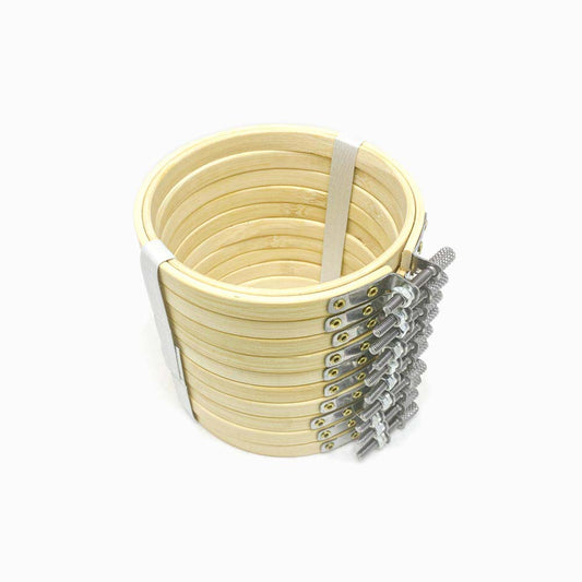 Conjunto 10 peças bastidor para bordar 10cm