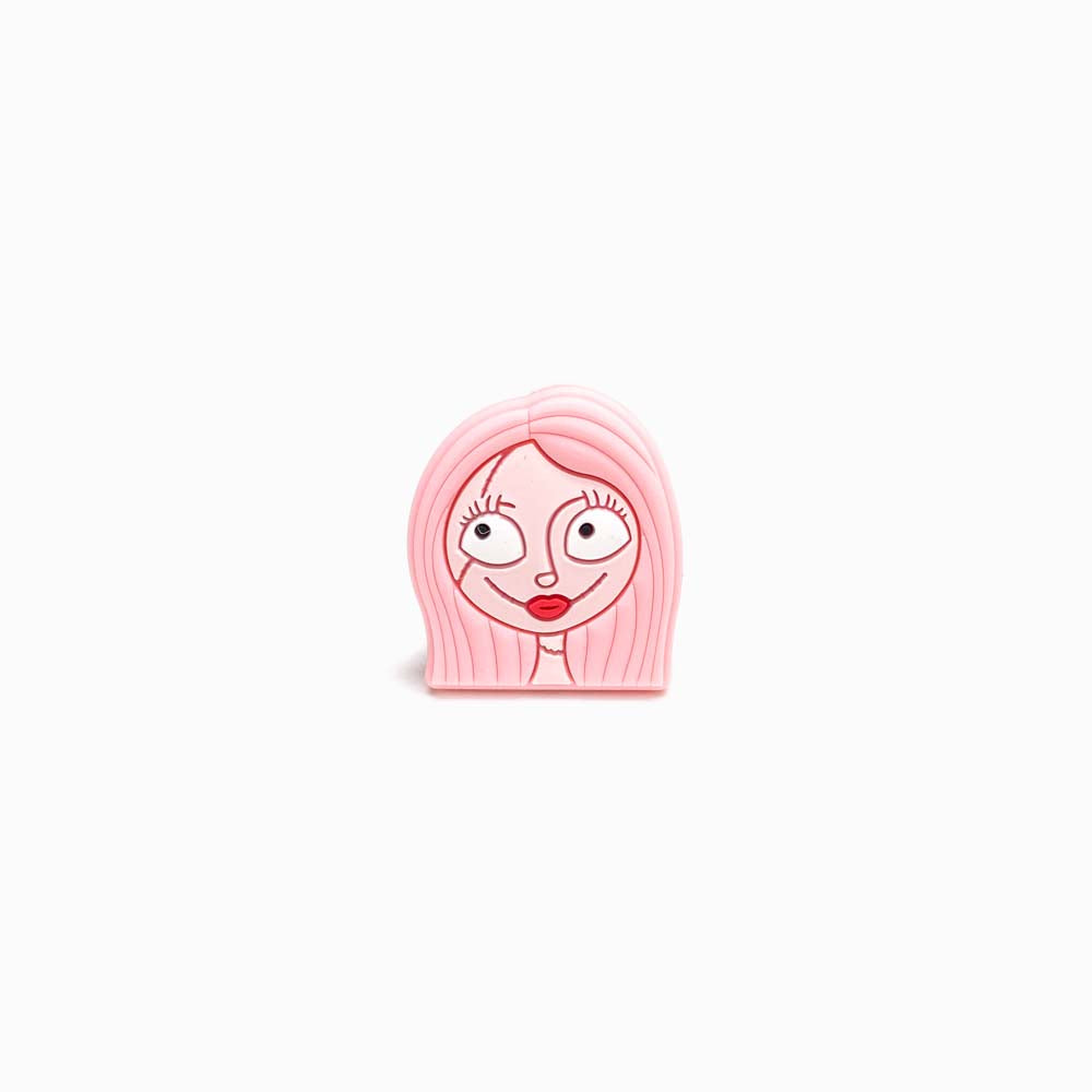 Contas de Silicone para Prendedor de Chucha Menina 30x27mm ROSA
