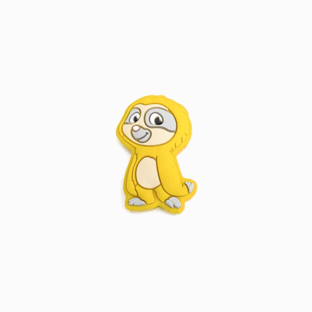 Contas de Silicone para Prendedor de Chucha Sloth 30x18mm AMARELO TORRADO