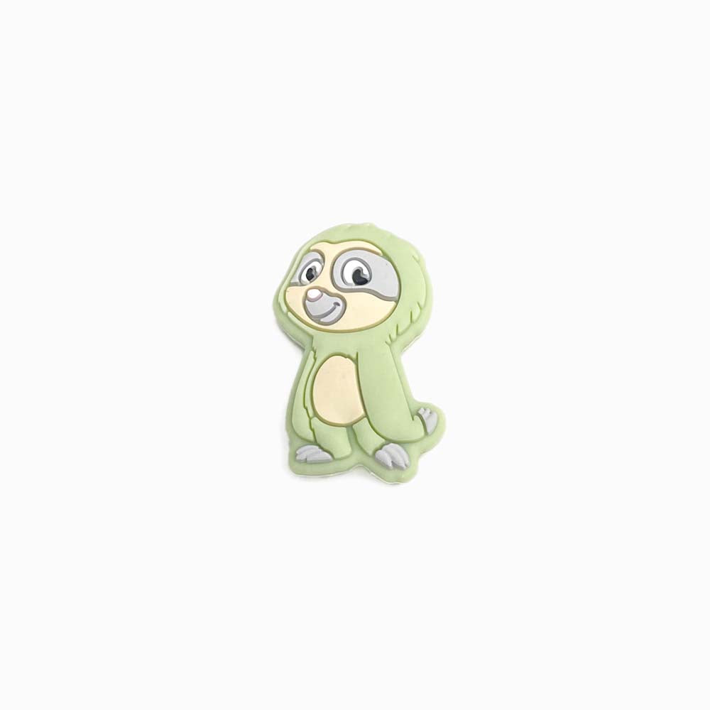 Contas de Silicone para Prendedor de Chucha Sloth 30x18mm VERDE CLARO