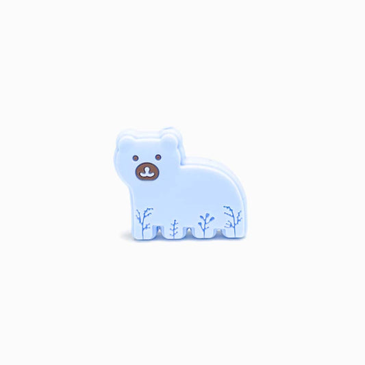 Contas de Silicone para Prendedor de Chucha Urso Azul bebé