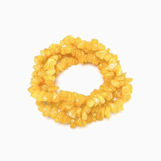 Fiada Cascalho Quartzo Amarelo 8x5mm