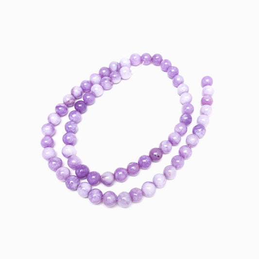 Fiada Contas Jade Lavanda 6mm