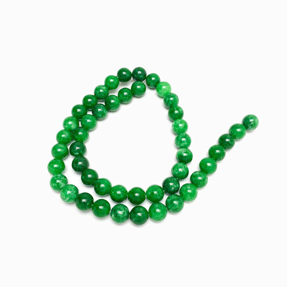Fiada Contas Jade Verde 8mm