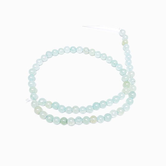Fiada Contas Quartzo Azul Claro 6mm