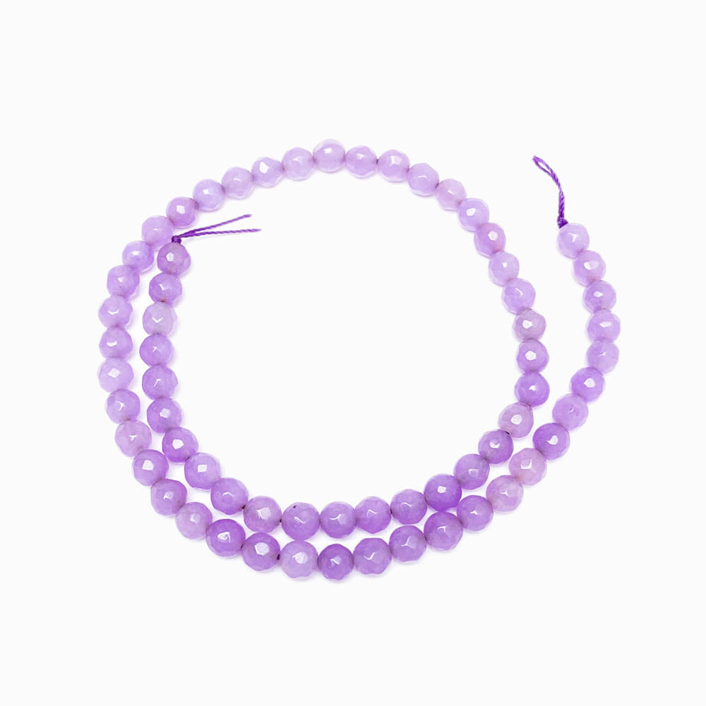 Fiada Contas Facetadas Quartzo Lavanda 6mm