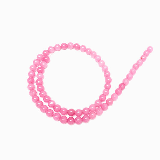 Fiada Contas Quartzo Rosa Velho 6mm