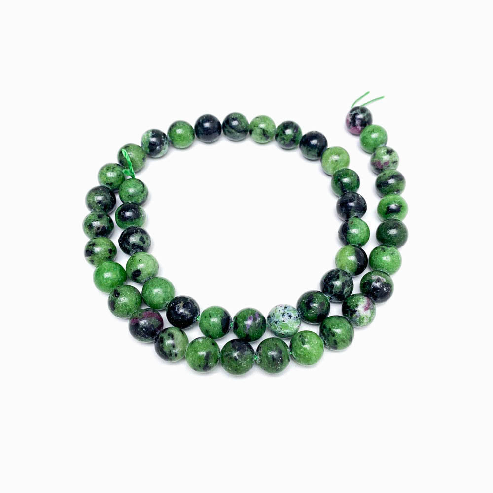Fiada Contas Jaspe Verde 8mm