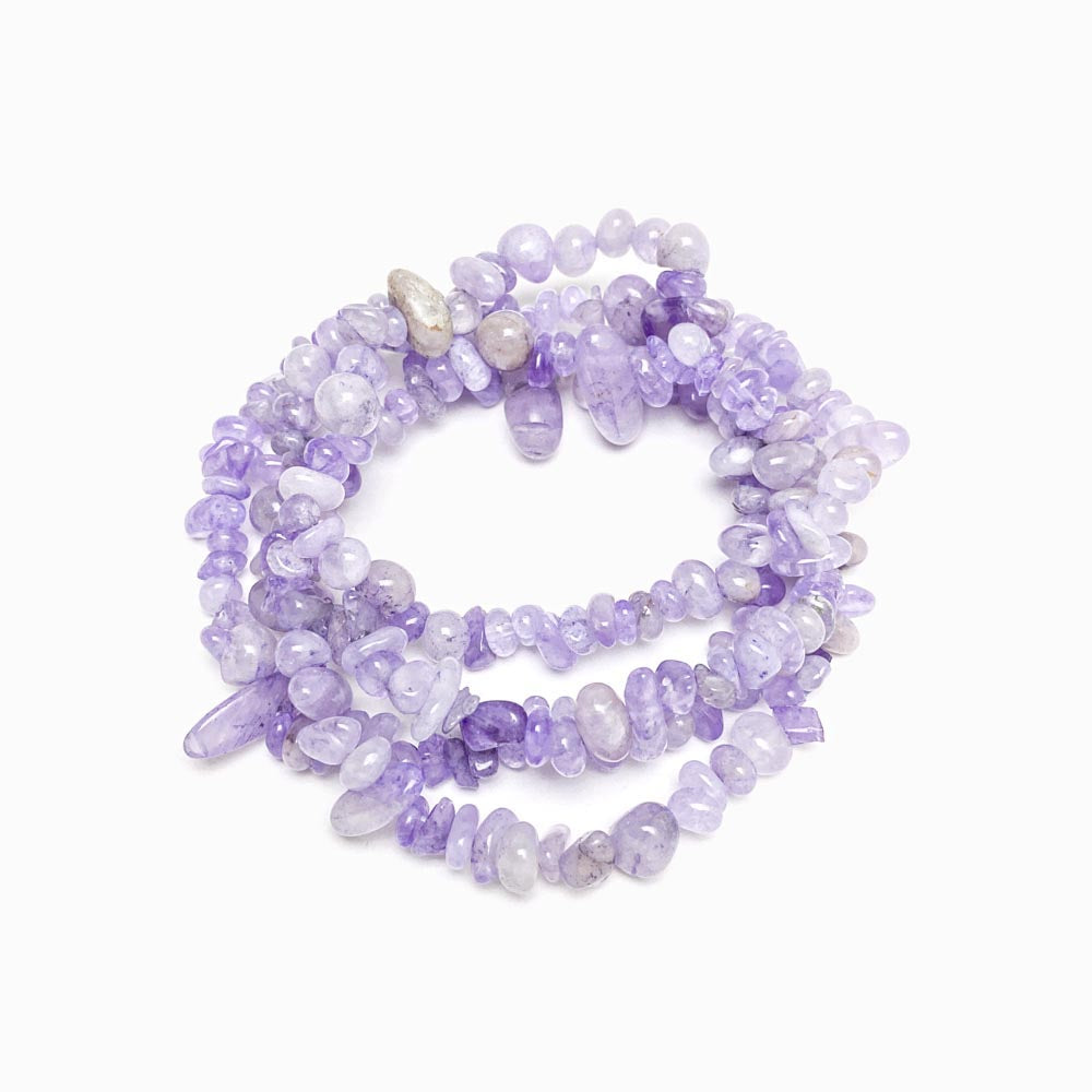 Fiada Cascalho Jade Lavanda 8x5mm
