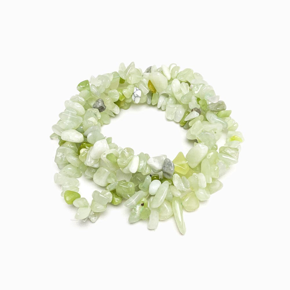Fiada Cascalho Jade Verde Claro 8x5mm