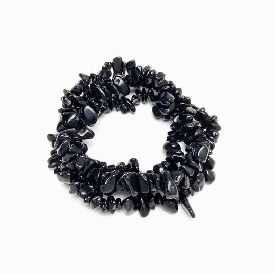 Fiada Cascalho Obsidiana 8x5mm
