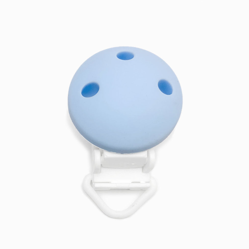 Mola para chupeta em silicone azul bebé