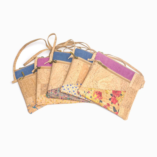Conjunto 6un Mix Mala de Cortiça Crossbody PT6006