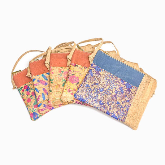 Conjunto 6un Mix Mala de Cortiça Crossbody PT6003